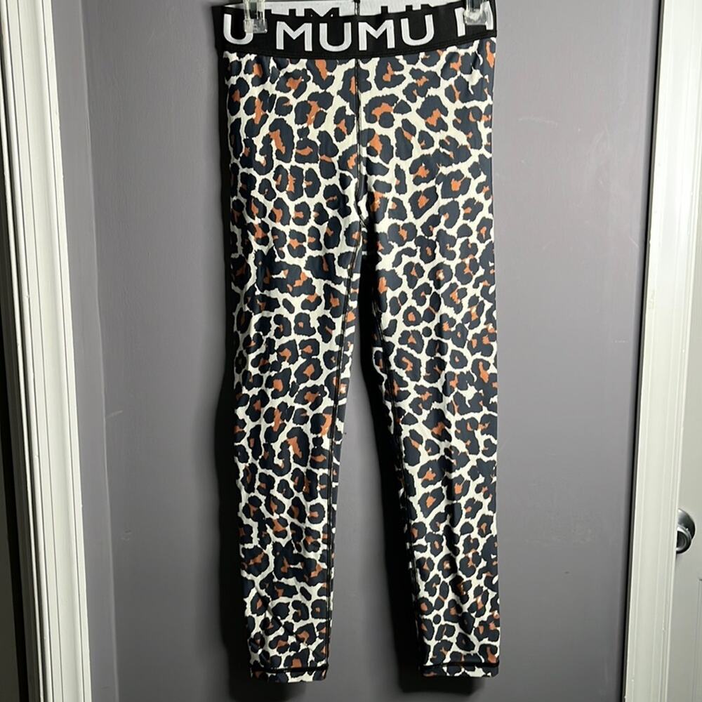 Show Me Your Mumu Brown Black Leopard Leggings Large